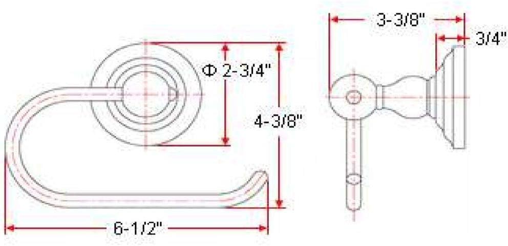 Calisto Euro Wall Mounted Toilet Paper Holder Oil Rubbed Bronze - Design House: Zinc Material, 1 Year Limited Warranty