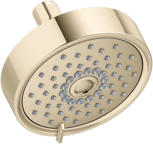 Kohler Purist® 1.75 Gpm Multifunction Wall Mount Showerhead, Three Spray Settings, 5.5" High Pressure Spray Head