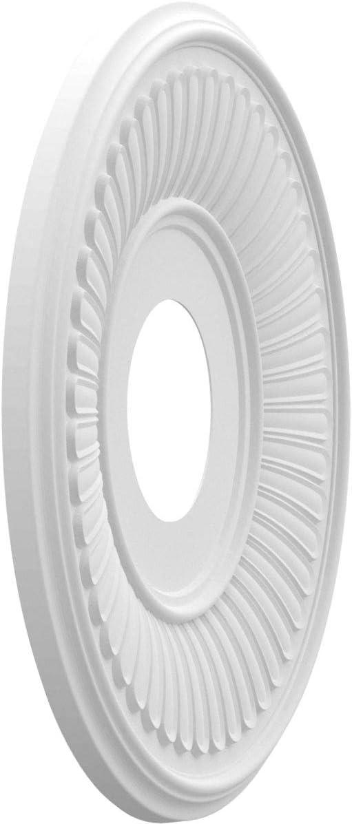 13"OD x 3 1/2"ID x 3/4"P Berkshire Thermoformed PVC Ceiling Medallion (Fits Canopies up to 5 3/4")