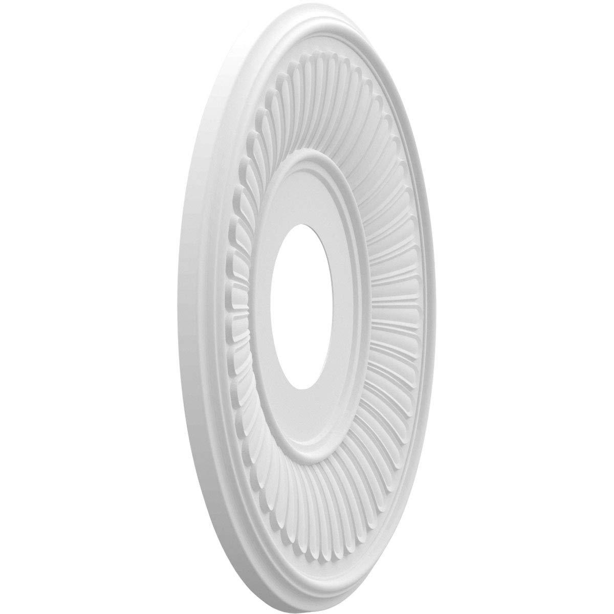 13"OD x 3 1/2"ID x 3/4"P Berkshire Thermoformed PVC Ceiling Medallion (Fits Canopies up to 5 3/4")
