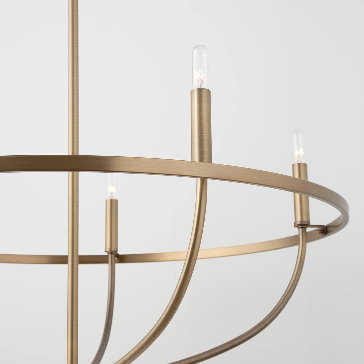 Greyson Urban Bronze 5-Light Taper Candle Chandelier