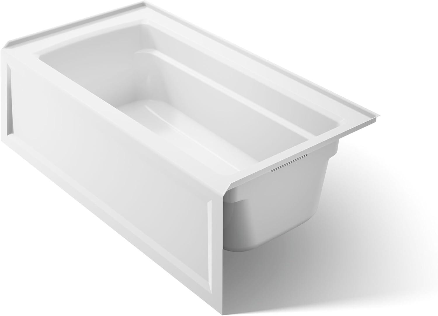 Archer® 60" x 32" Acrylic Alcove Soaking Bathtub with Comfort Depth