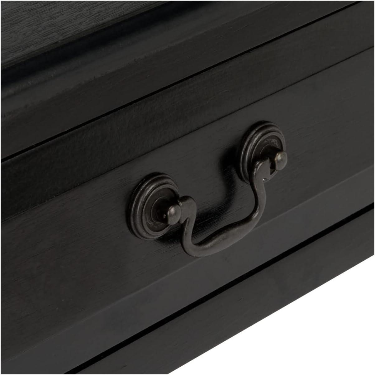 Whitney 1 Drawer Accent Table - Black - Safavieh.