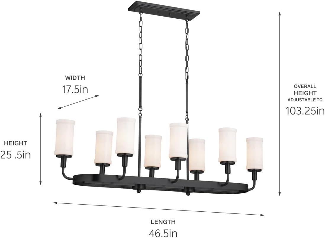 Kichler Lighting Vetivene 8 - Light Chandelier in  Textured Black