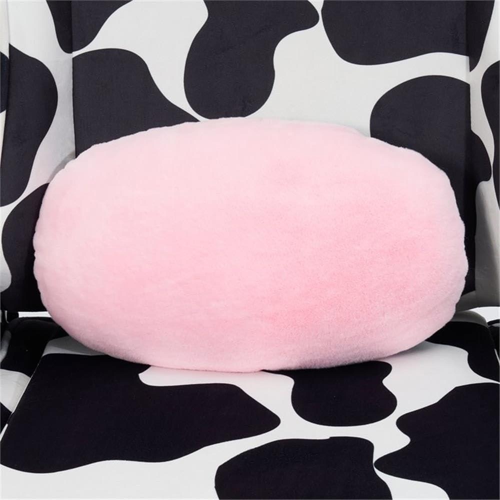 Pemberly Row Modern COW Print Fabric Gaming Chair Black/White