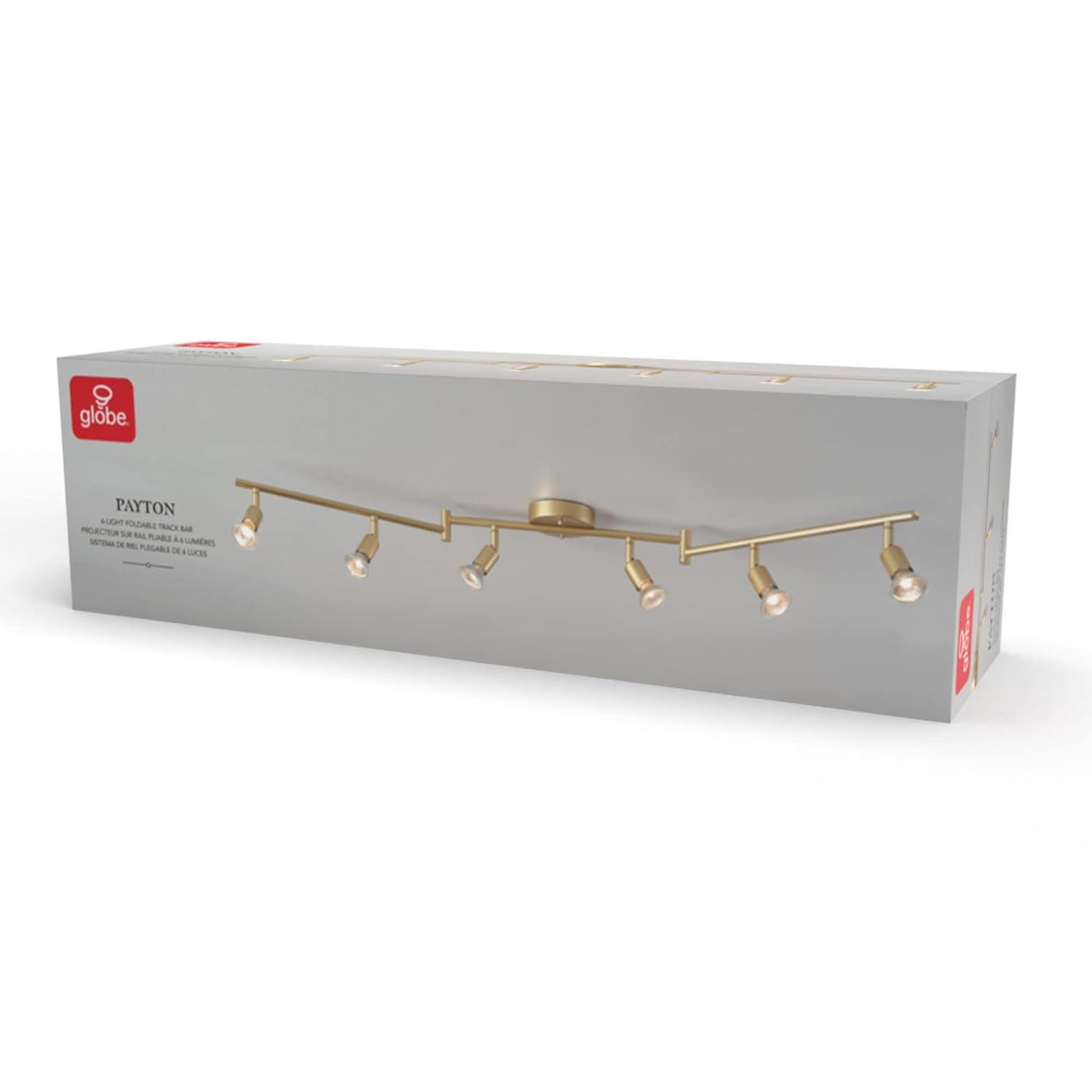 Globe Electric Company 47.2'' 6 -Light Swing Arm Track Track Kit with Dimmable and Adjustable Head