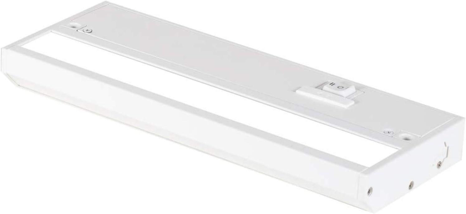 LED Under Cabinet Lighting Hardwired - Linkable Undercabinet Lights for Kitchen - 3CCT 9 Inch White Finish - Undercounter Dimmable Plug in Light or Hard Wired - Under Counter Fixture Direct Wire