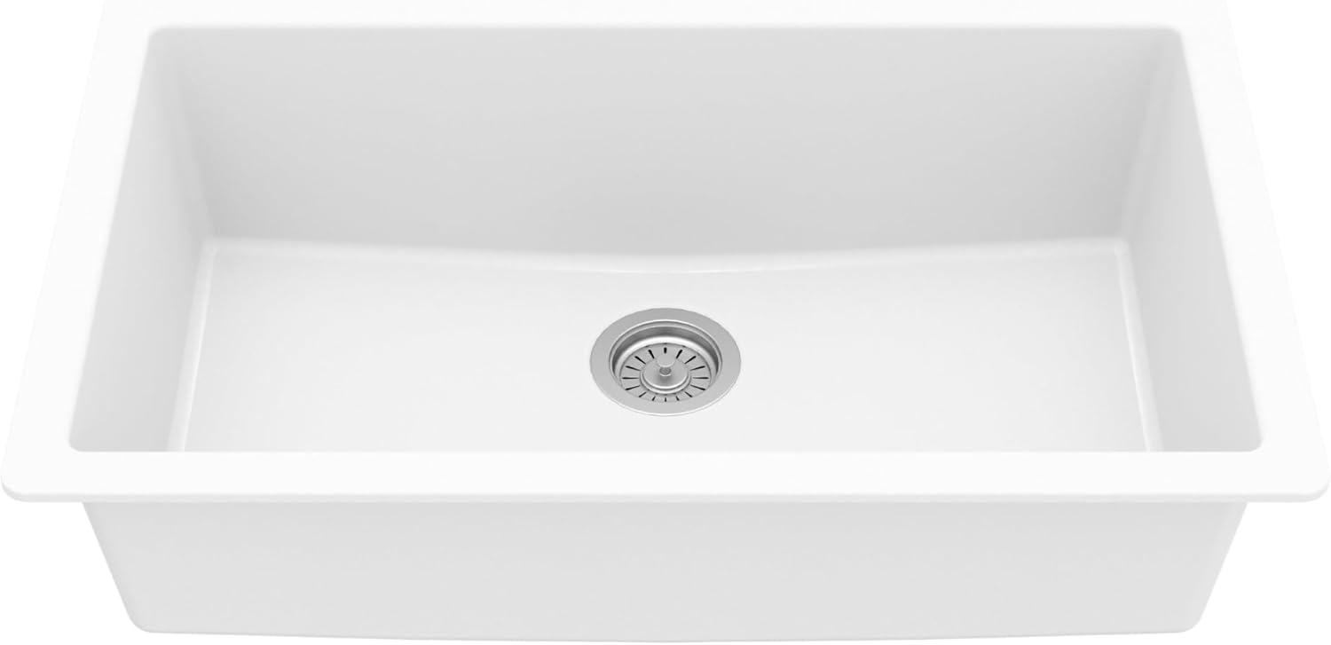 Karran Quartz 32-1/4'' X 19-1/4'' Large Single Bowl Undermount Kitchen Sink