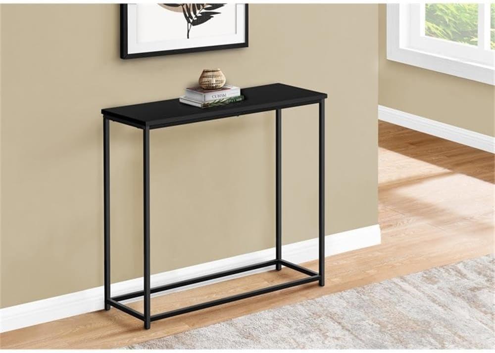 Monarch Specialties Accent Table, Console, Entryway, Narrow, Sofa, Bedroom, Black Laminate