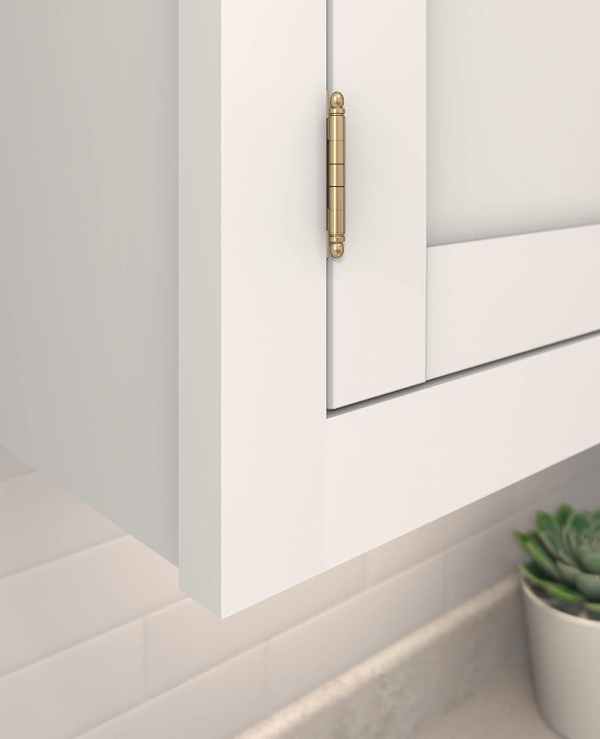 Amerock 110-Degree Inset Surface Champagne Bronze Cabinet Hinge ,