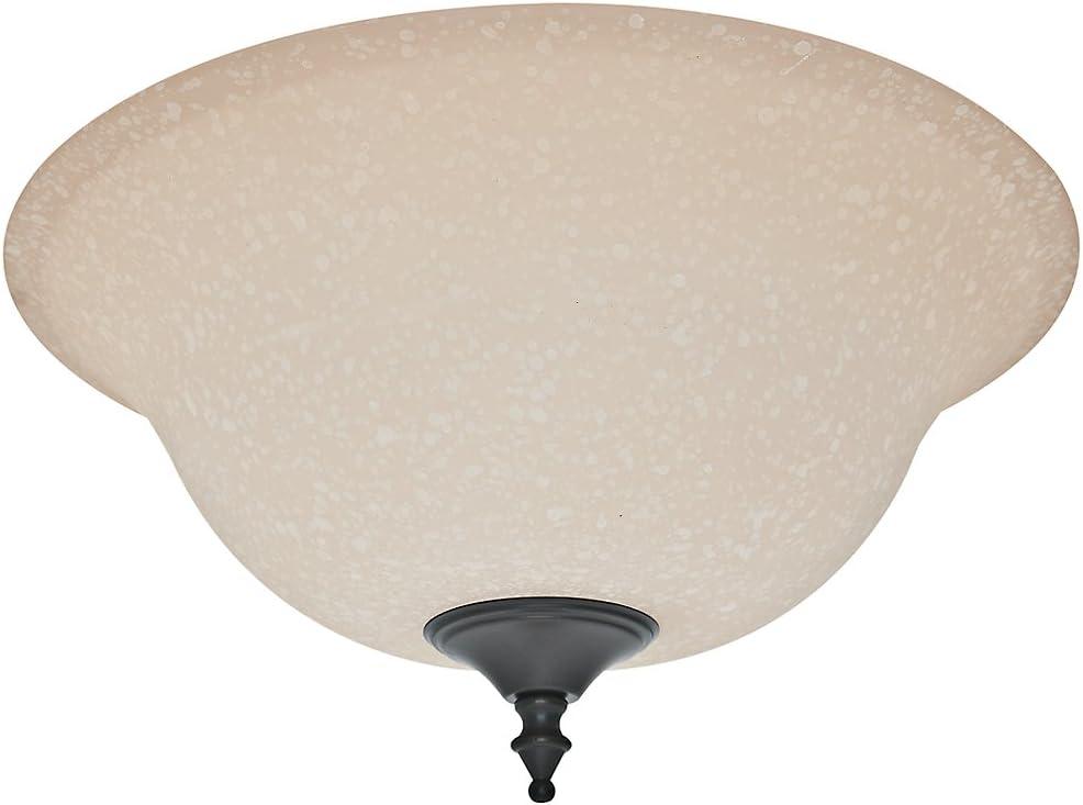 Amber Scavo 14.2" Glass Bowl Ceiling Fixture