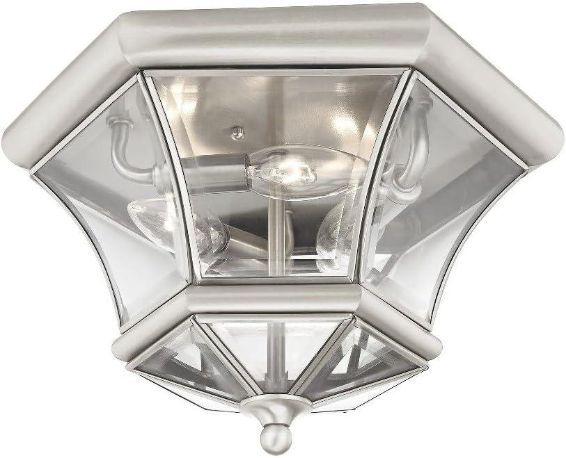 Livex Lighting Monterey/Georgetown 3 - Light Flush Mount in  Bronze