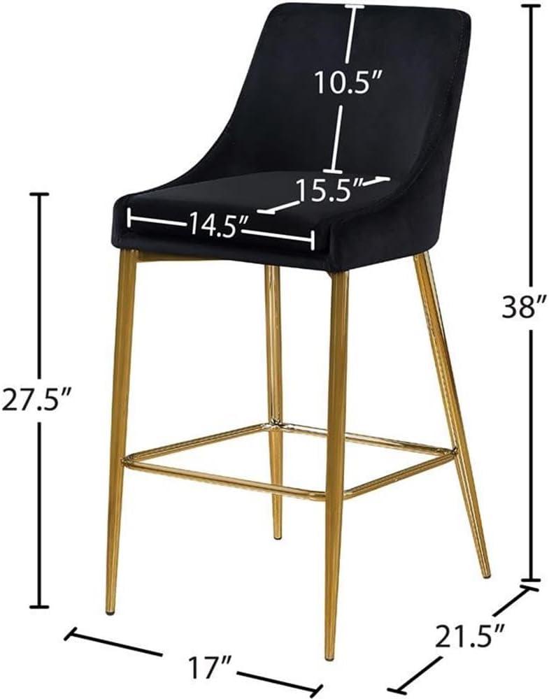 Ellenberger Upholstered Counter Stool with Metal Frame