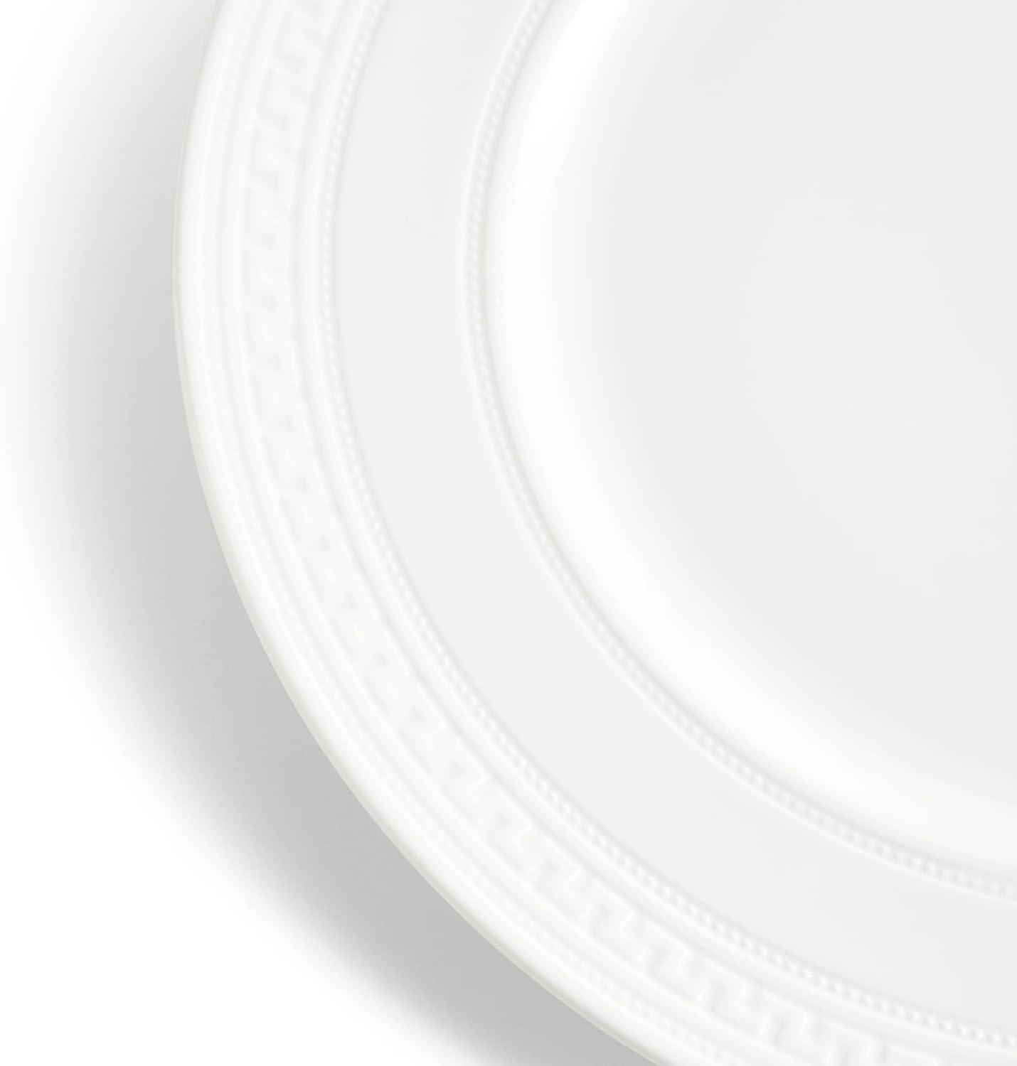 Intaglio White Porcelain 10.8" Dinner Plate