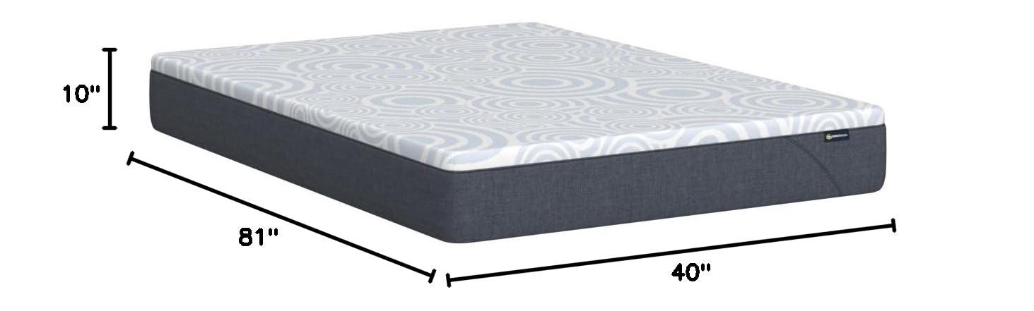 Serta Serta Perfect Sleeper Nestled Night Medium Firm 10" Memory Foam Mattress