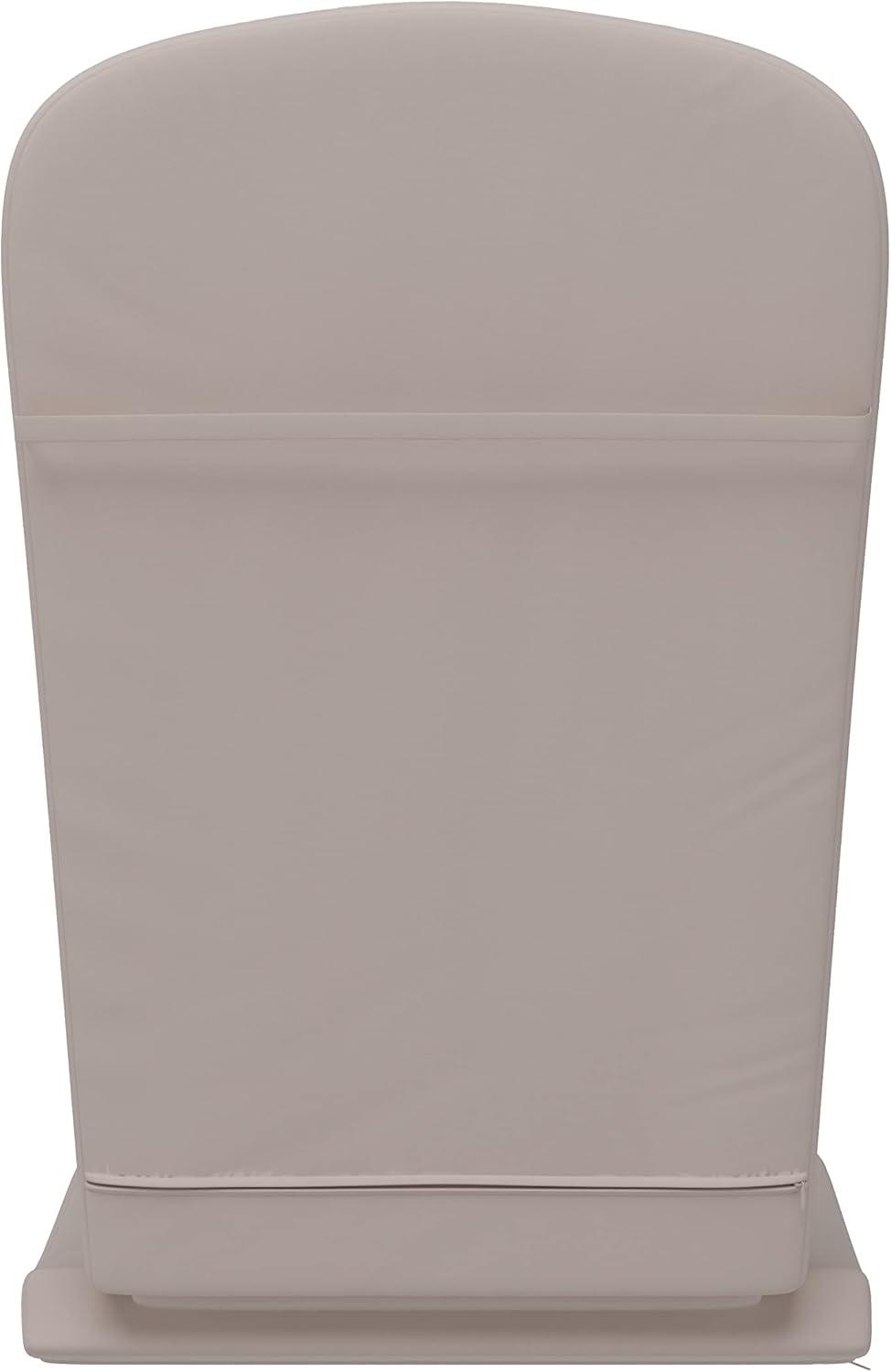 Flash Furniture Charlestown Set of 2 All Weather Indoor/Outdoor High Back Adirondack Chair Cushions, Patio Furniture Replacement Cushions - Cream