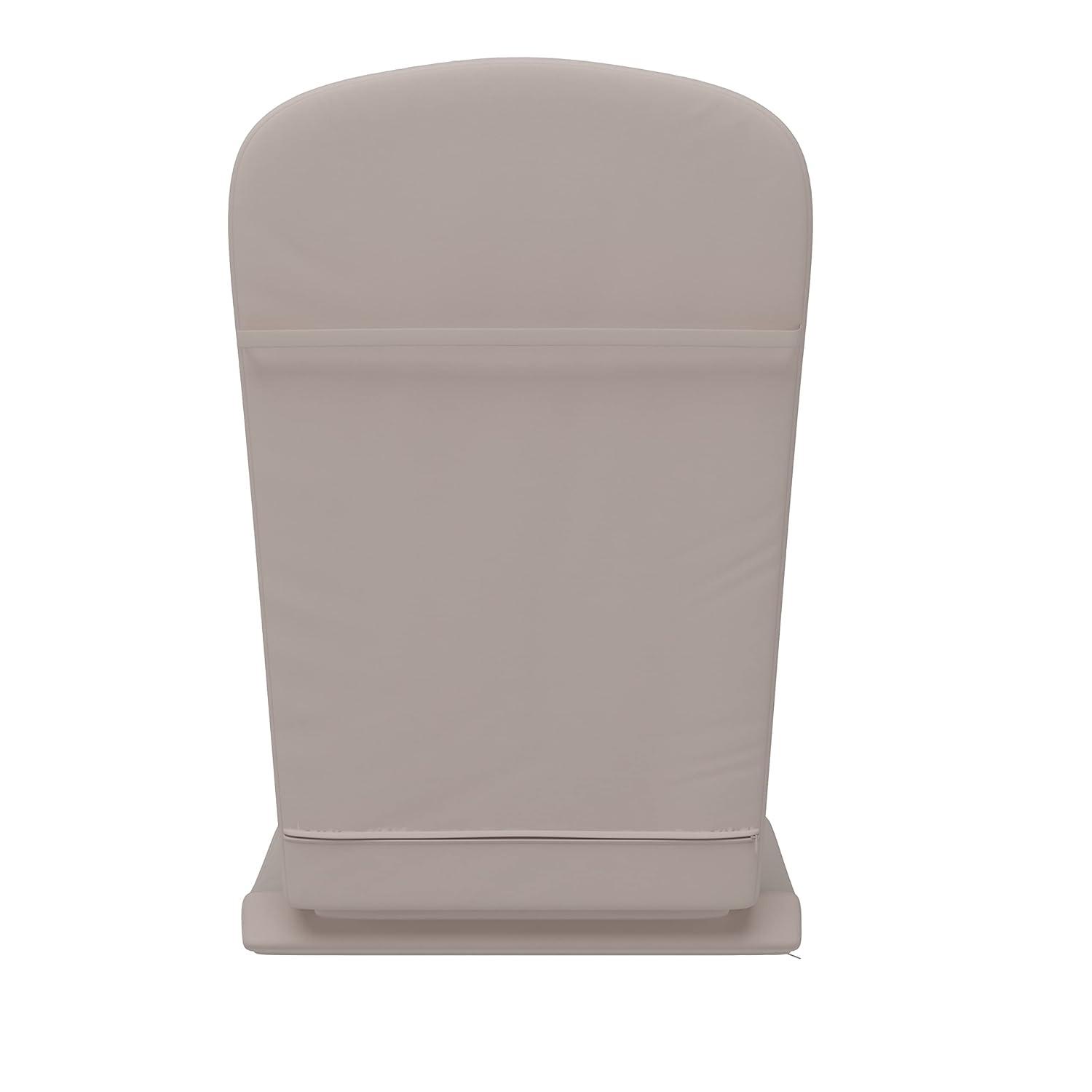 Flash Furniture Charlestown Set of 2 All Weather Indoor/Outdoor High Back Adirondack Chair Cushions, Patio Furniture Replacement Cushions - Cream