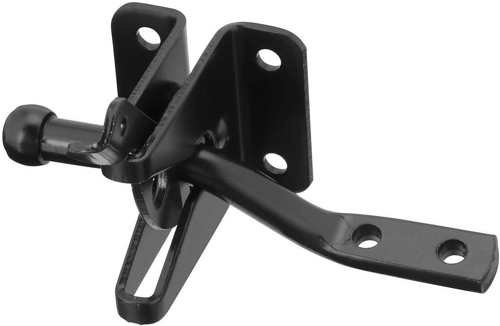 Black Steel Automatic Outswing Gate Latch