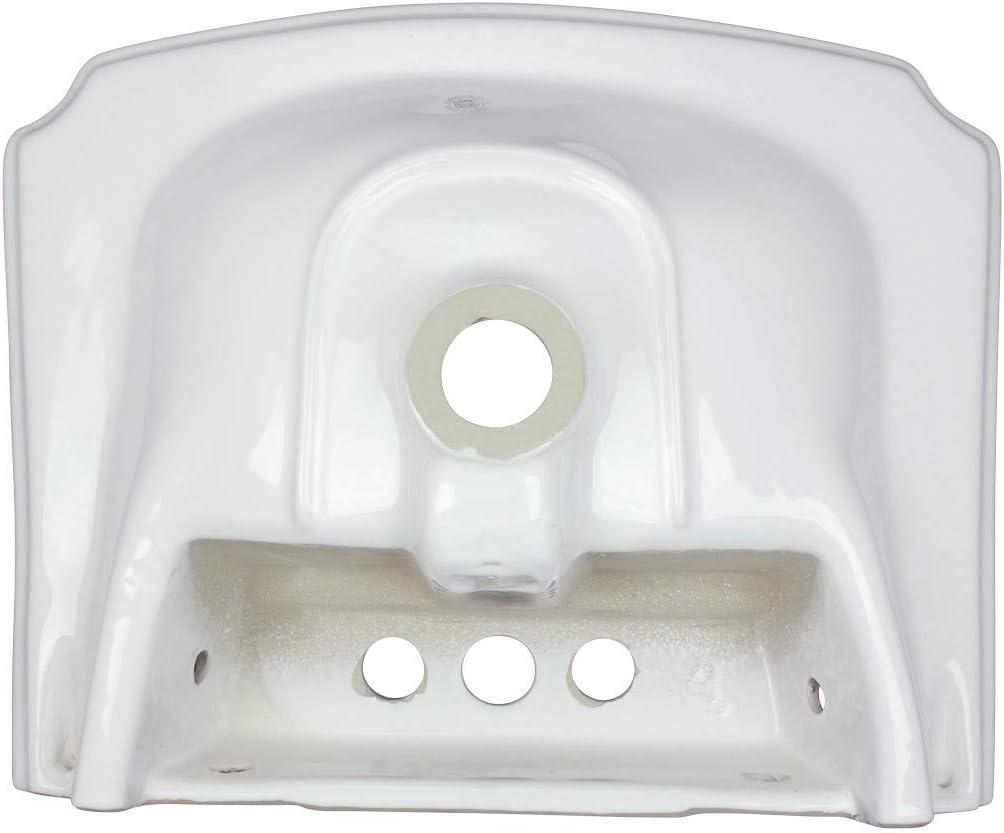 The Renovators Supply Inc. 14.75'' Gloss White Vitreous China Rectangular Bathroom Sink with Overflow