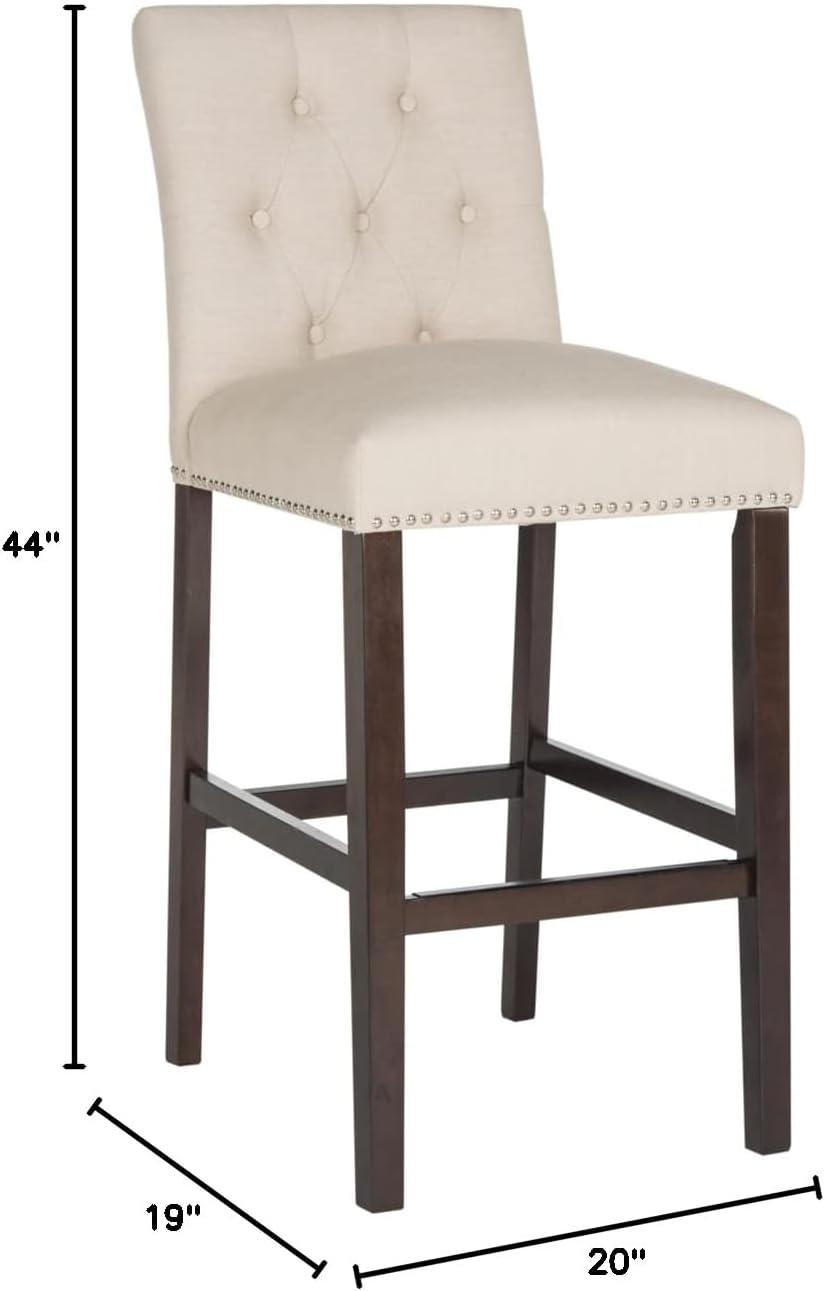 McLoud Upholstered Counter Stool with Solid Wood Frame