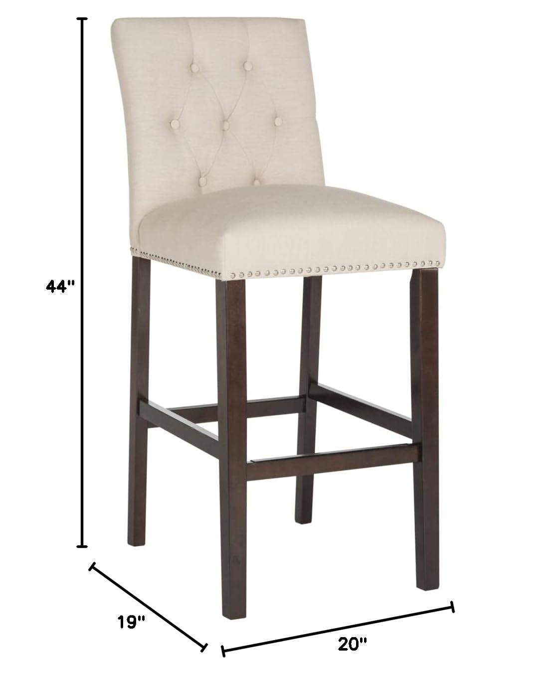 McLoud Upholstered Counter Stool with Solid Wood Frame