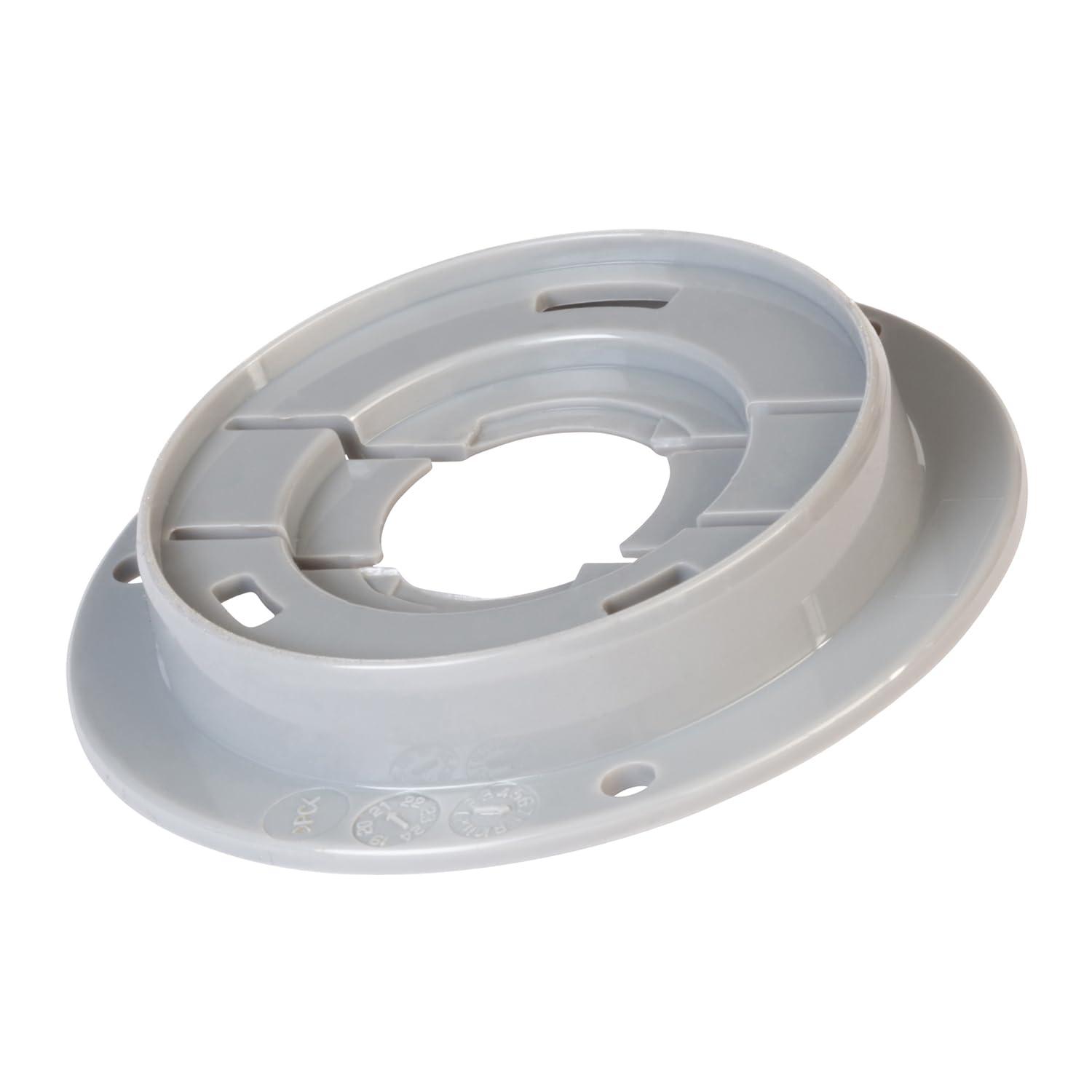 Grote 43160 Gray Theft-Resistant Mounting Flange & Pigtail Retention Cap (For 2 1/2" Round Lights)