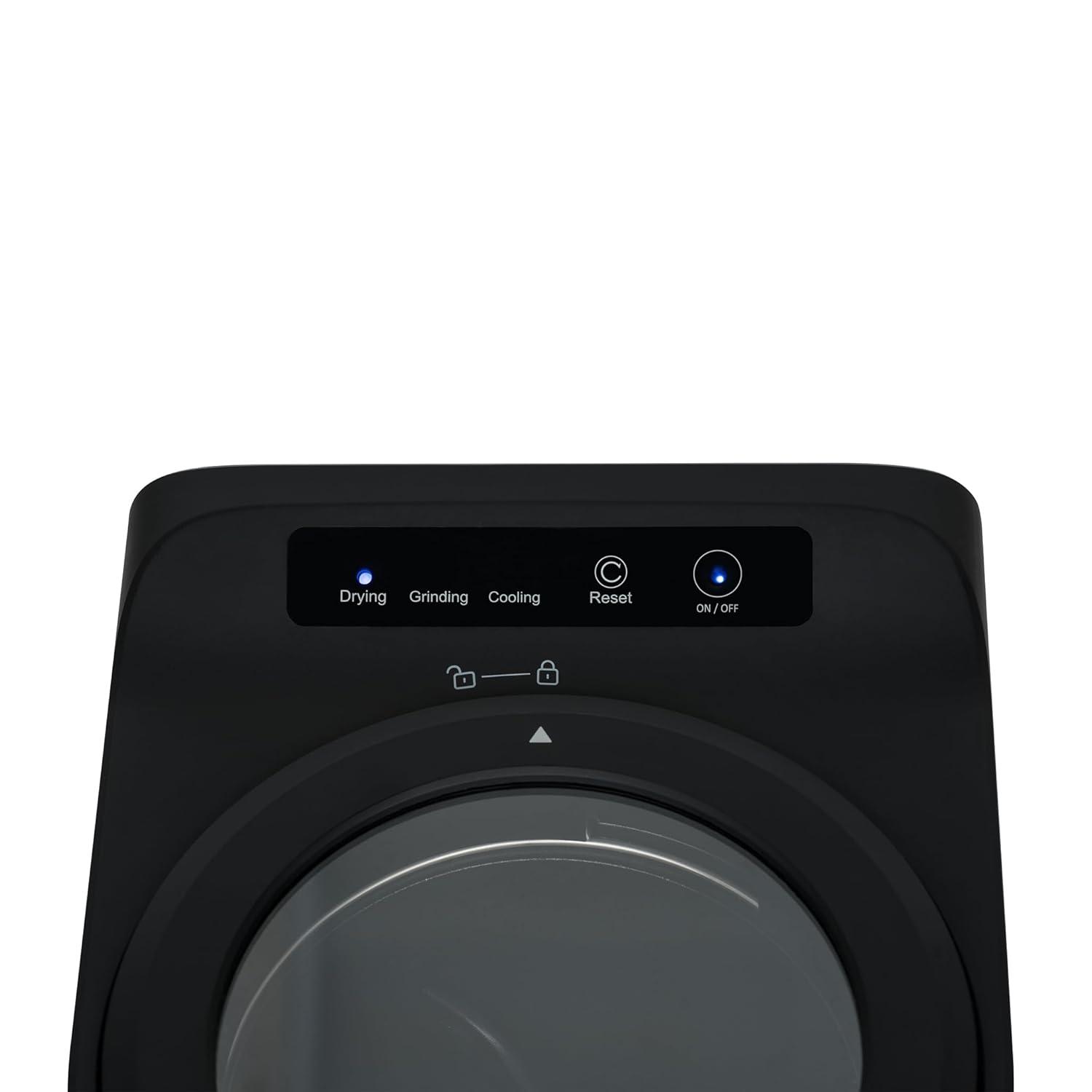 Newair Luma Electric Kitchen Composter 2.5L Capacity Odorless Countertop Compost Bin, Lid Clear-View Window