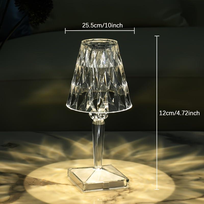 Crystal Touch Control Rechargeable Acrylic Table Lamp