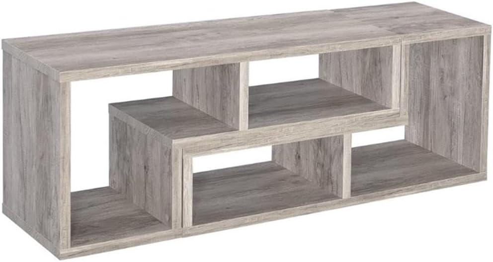 22" Velma Modular Bookcase & TV Stand: Stackable, Horizontal, Gray Driftwood - Coaster