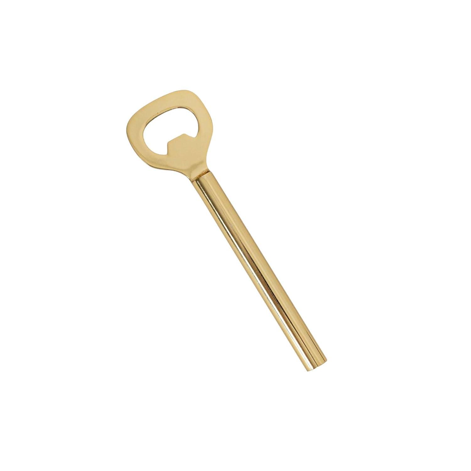Elegant Brass 4-Piece Bar Tool Set with Strainer and Jigger