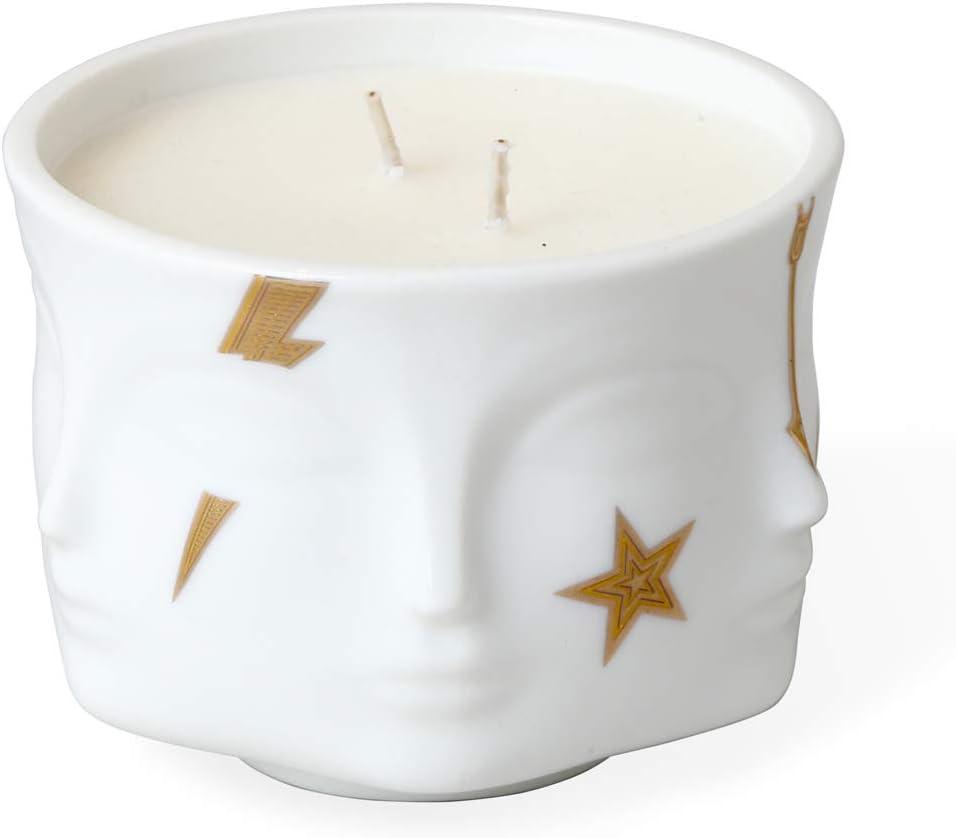 Muse Gilded Scented Designer Candle with Ceramic Holder