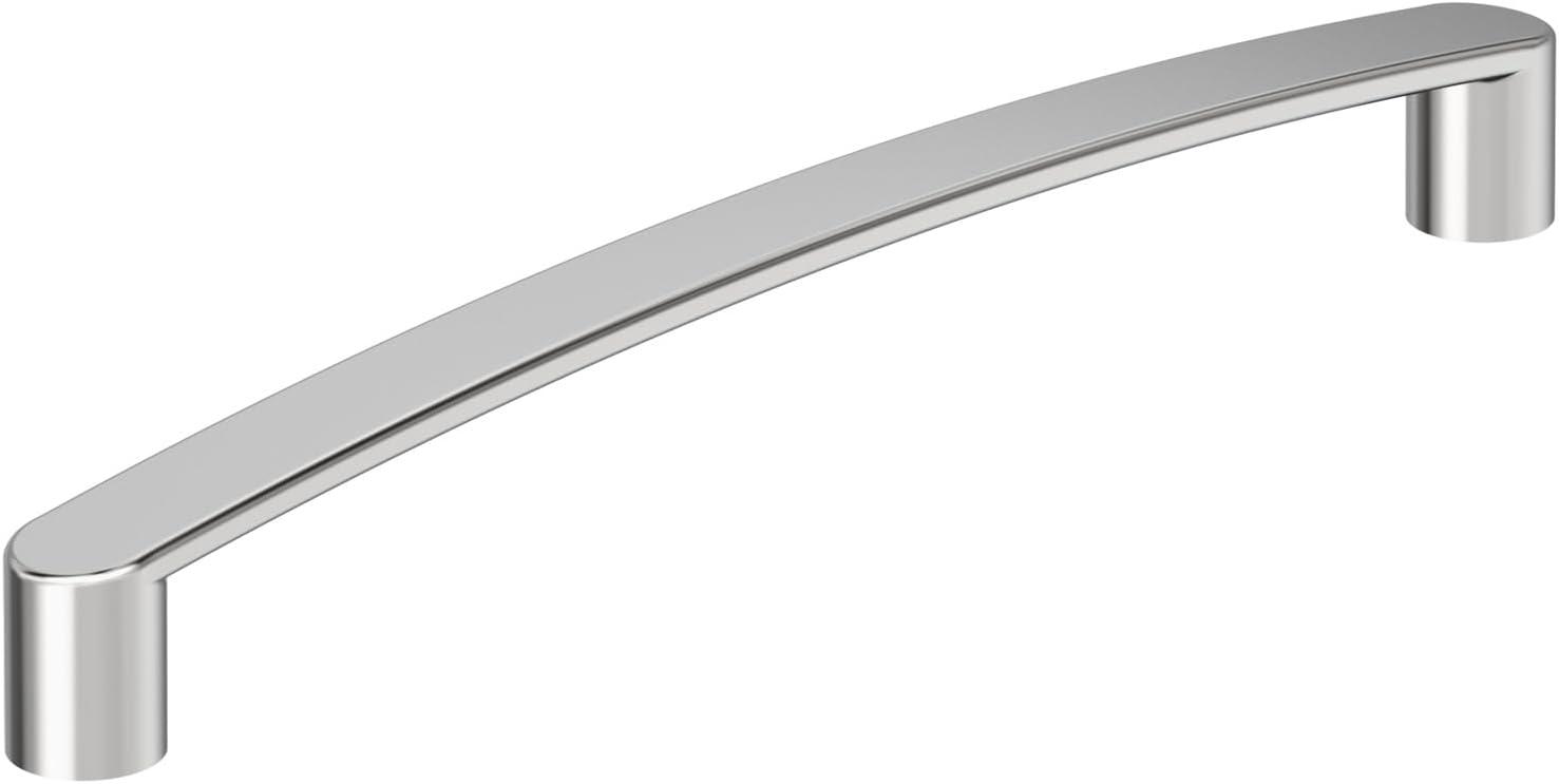 Polished Chrome 6 5/16" Modern Cabinet Pull Bar