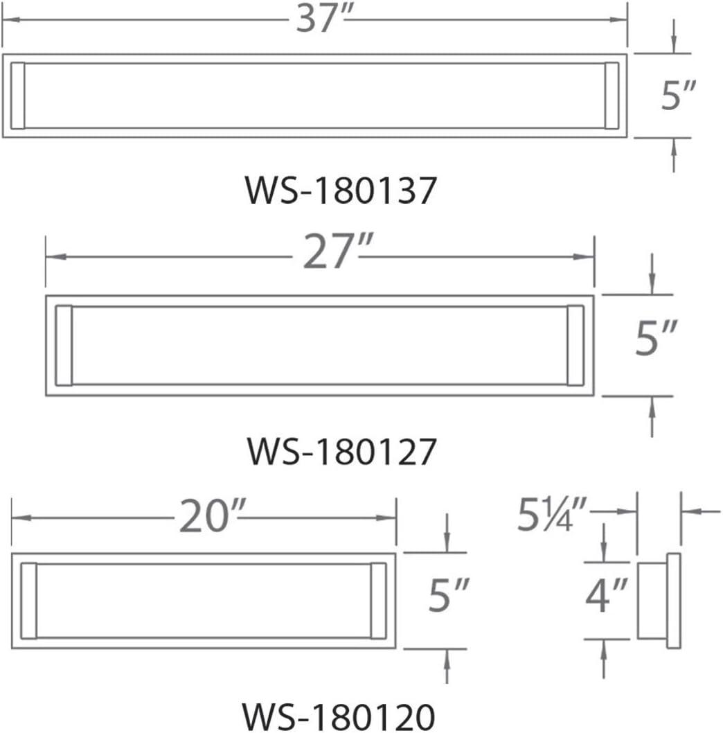 Dimmable LED Bath Bar
