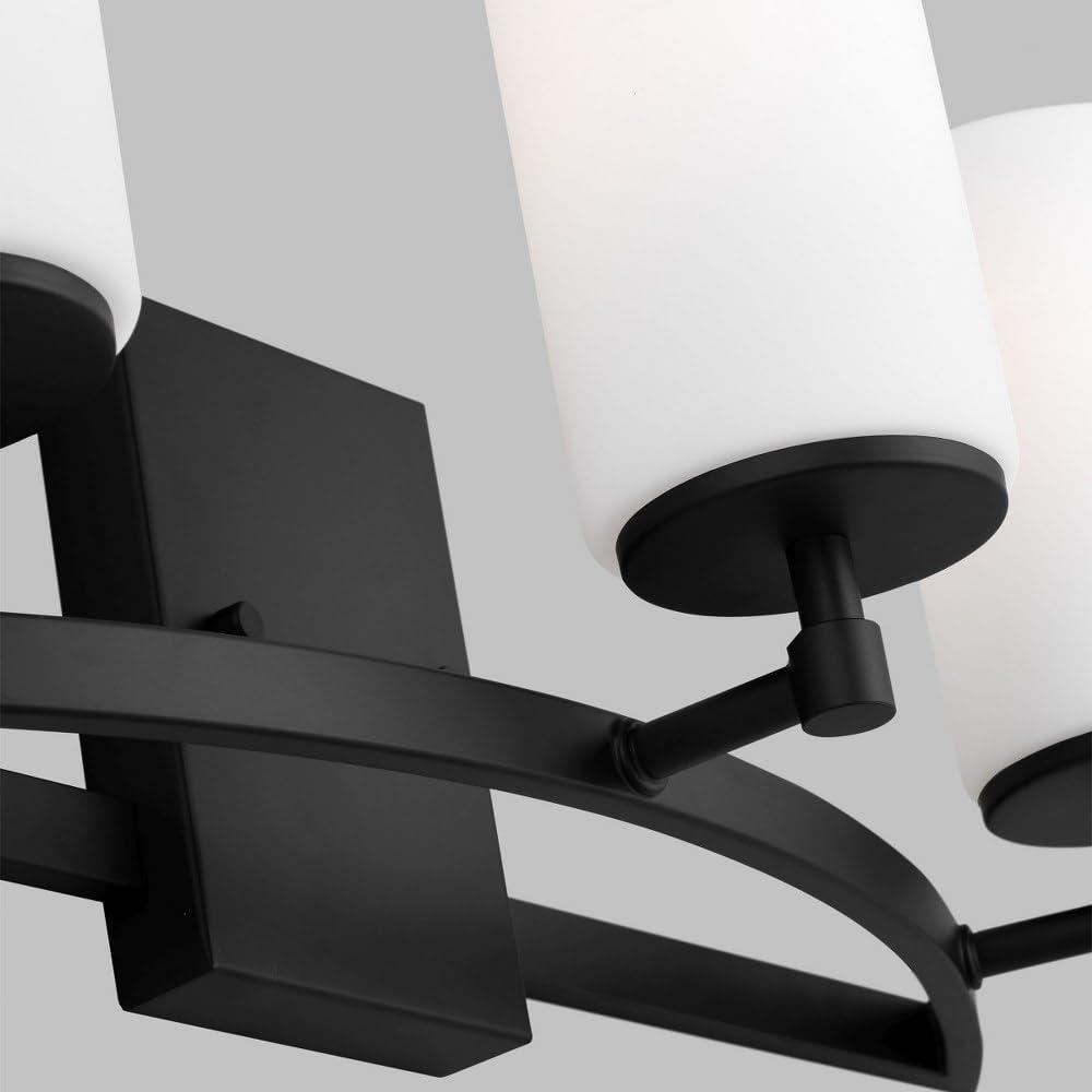 Generation Lighting Alturas 22-in 3 -Light Matte Black Modern/contemporary Vanity light