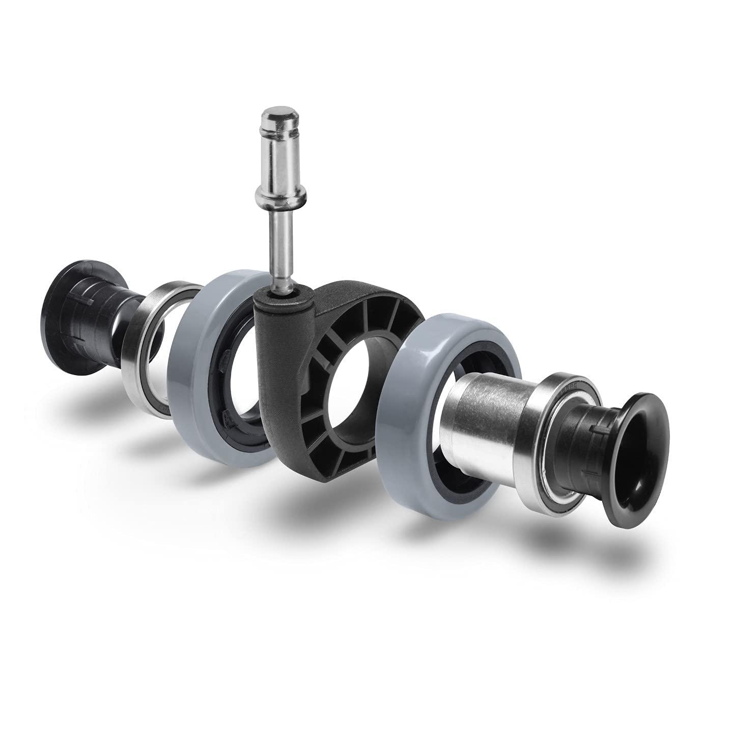 2-3/8 in. Dual Bearing Office Chair Caster Wheel (Set of 5)