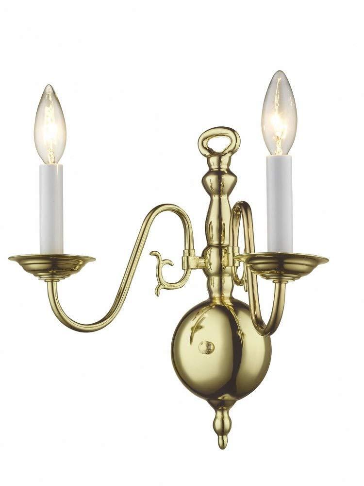 Livex Lighting Williamsburgh 2 - Light Wall Light in  Polished Brass