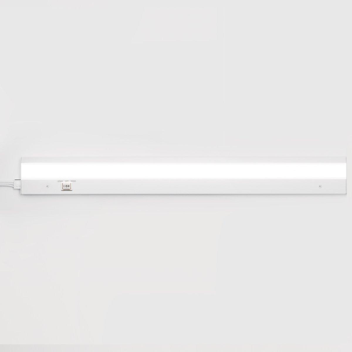 BA-ACLED24-27/30WT-WAC Lighting-Duo-120V 8W 2700K/3000K 1 LED Dual Color Option Light Bar in Contemporary Style-2.75 Inches Wide by 1 Inch High-White