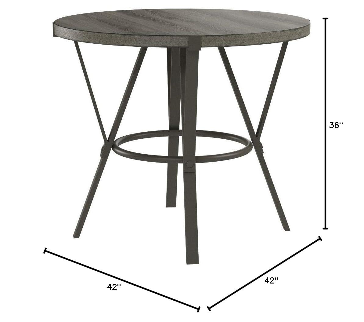 Steve Silver Co. Portland Round Counter Table Gray