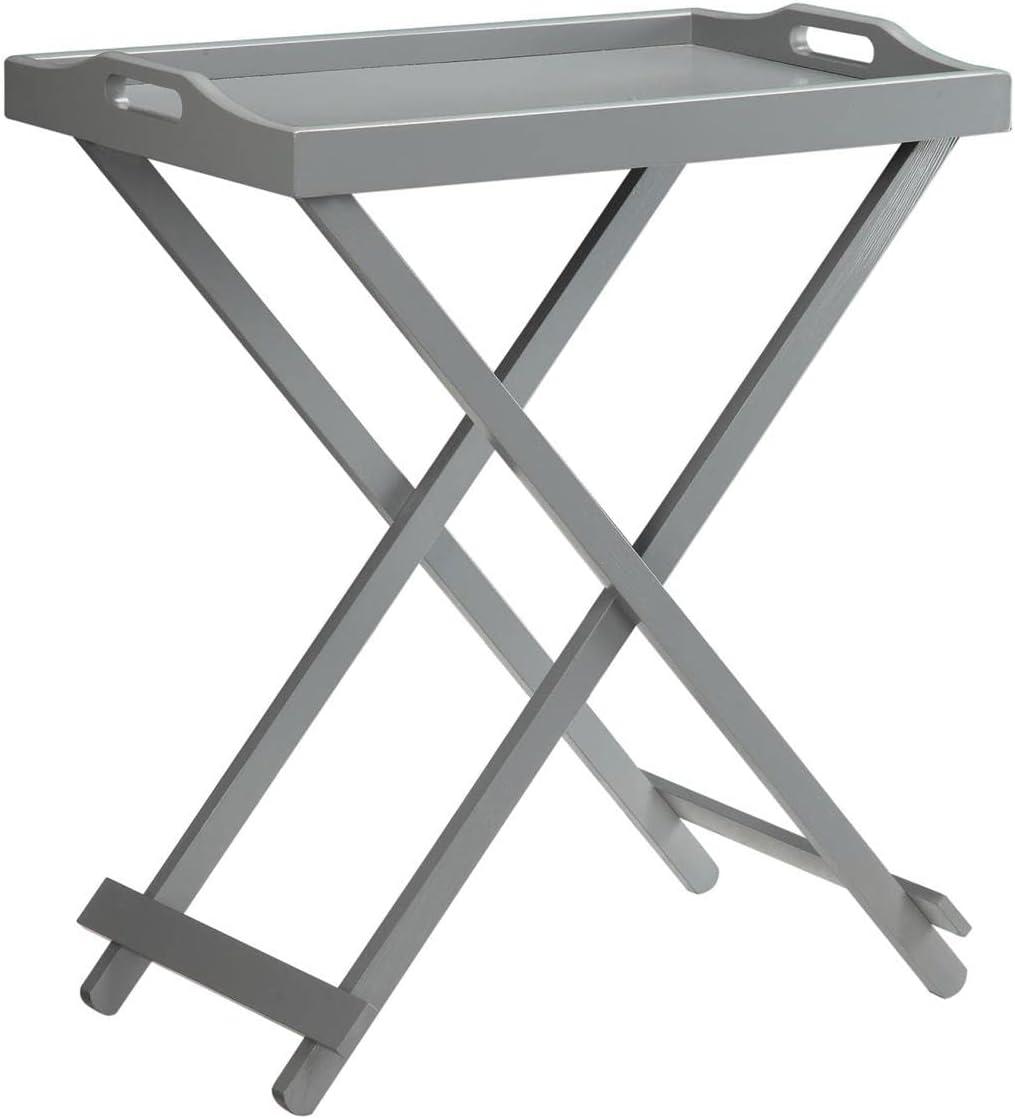 Convenience Concepts Designs2Go Folding Tray Table, Gray