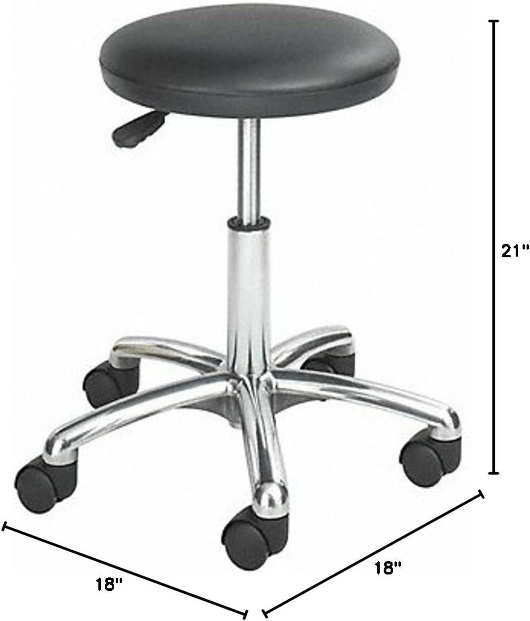 Safco Economy Lab Stool in Black, Adult, Indoor Use