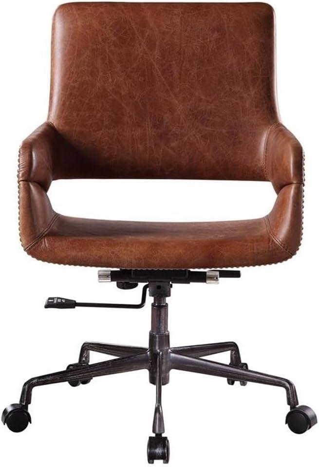 ACME Kamau Executive Office Chair with Lift in Vintage Cocoa