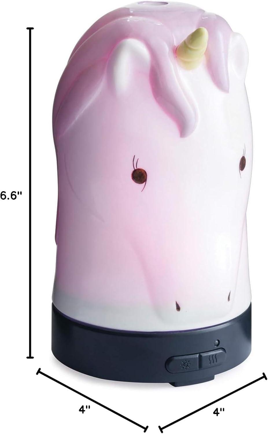 Whimsical Unicorn Ceramic Electric Diffuser with LED Lights