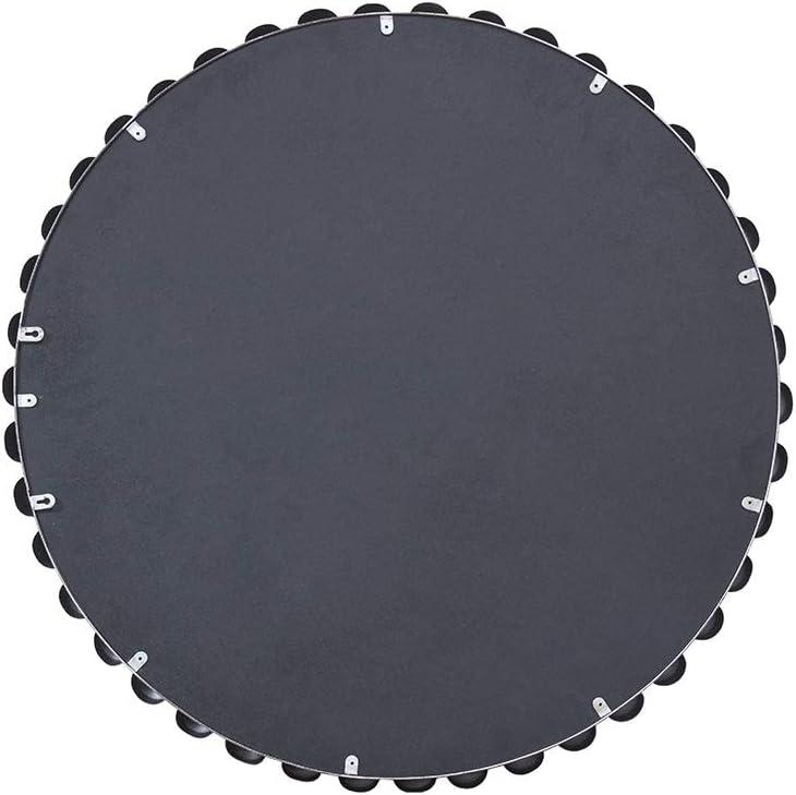 Marlowe Beaded Round Metal Wall Mirror