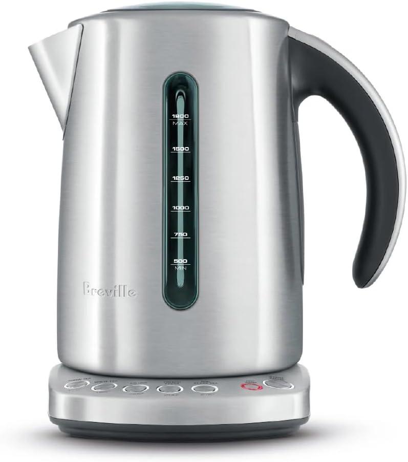 Breville IQ Electric Kettle, Brushed Stainless Steel, BKE820XL, 7.5 Cups,Silver