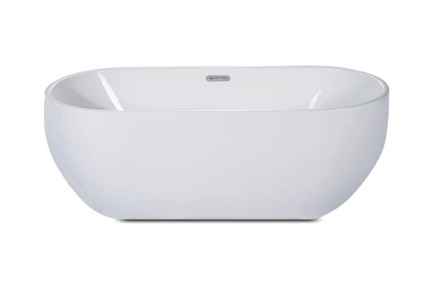 59'' x 28'' Freestanding Soaking Acrylic Bathtub