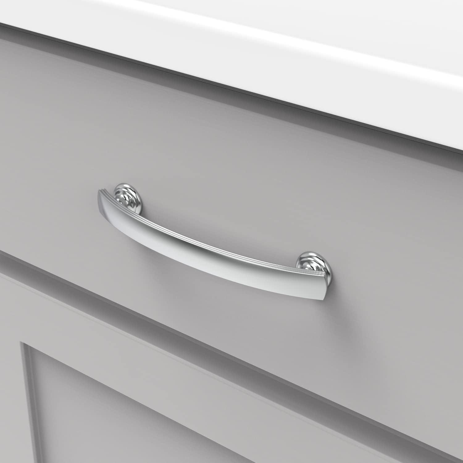 American Diner Chrome Cabinet Pulls with Mounting Hardware