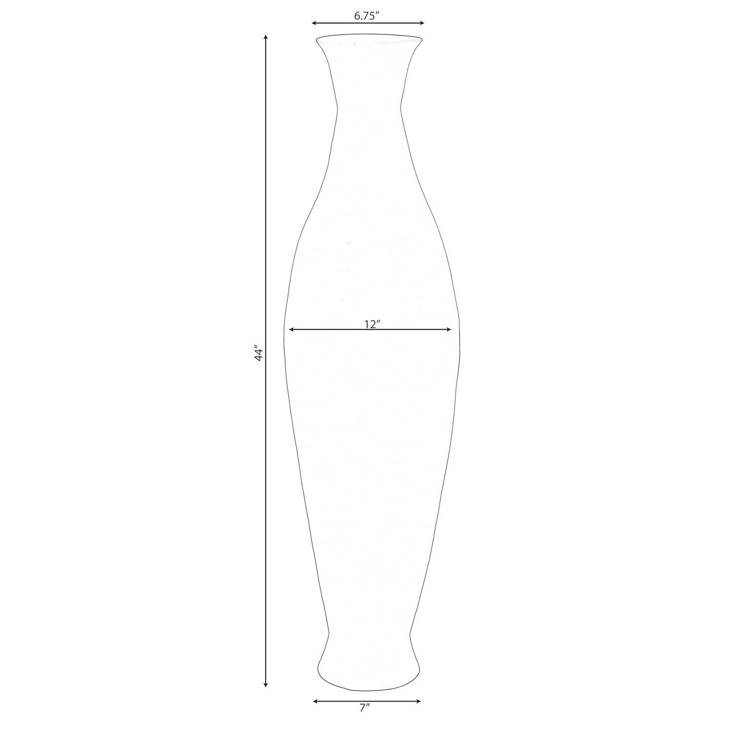 Uniquewise Modern Bamboo Floor Vase - Decorative 43-inch Vase for Living Room, Dining Room, or Entryway - Fill with Dried Branches or Flowers, Green