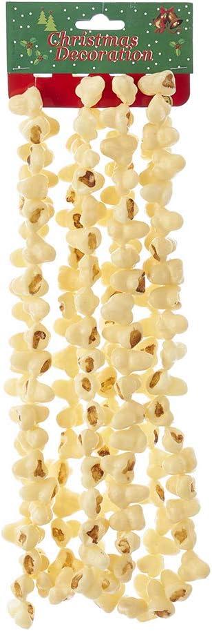 9-Foot Artificial Popcorn Christmas Garland