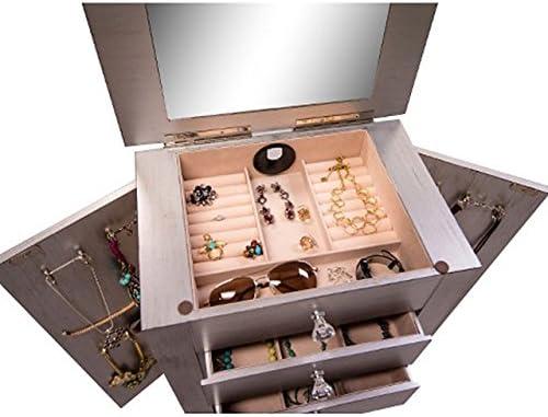 Hives and Honey Crystal Standing Jewelry Armoire