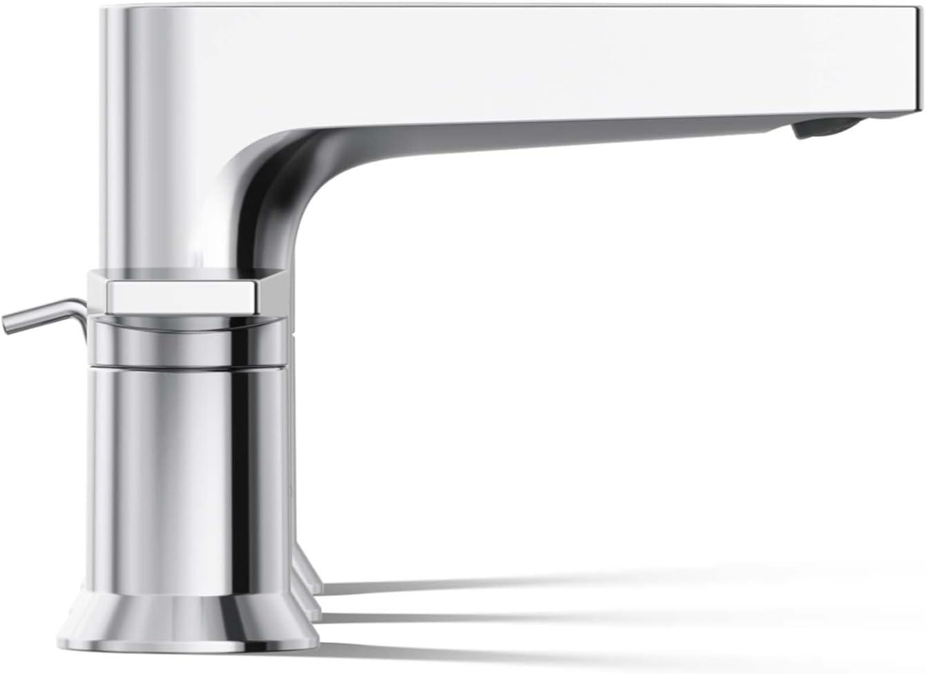 Kohler Taut Widespread Bathroom Faucet with Pop-Up Drain Assembly, 3 Hole 2-Handle Bathroom Sink Faucet, 1.2 gpm